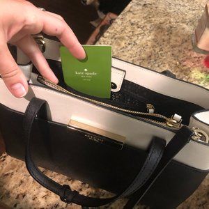 KATE SPADE BLACK AND WHITE PURSE